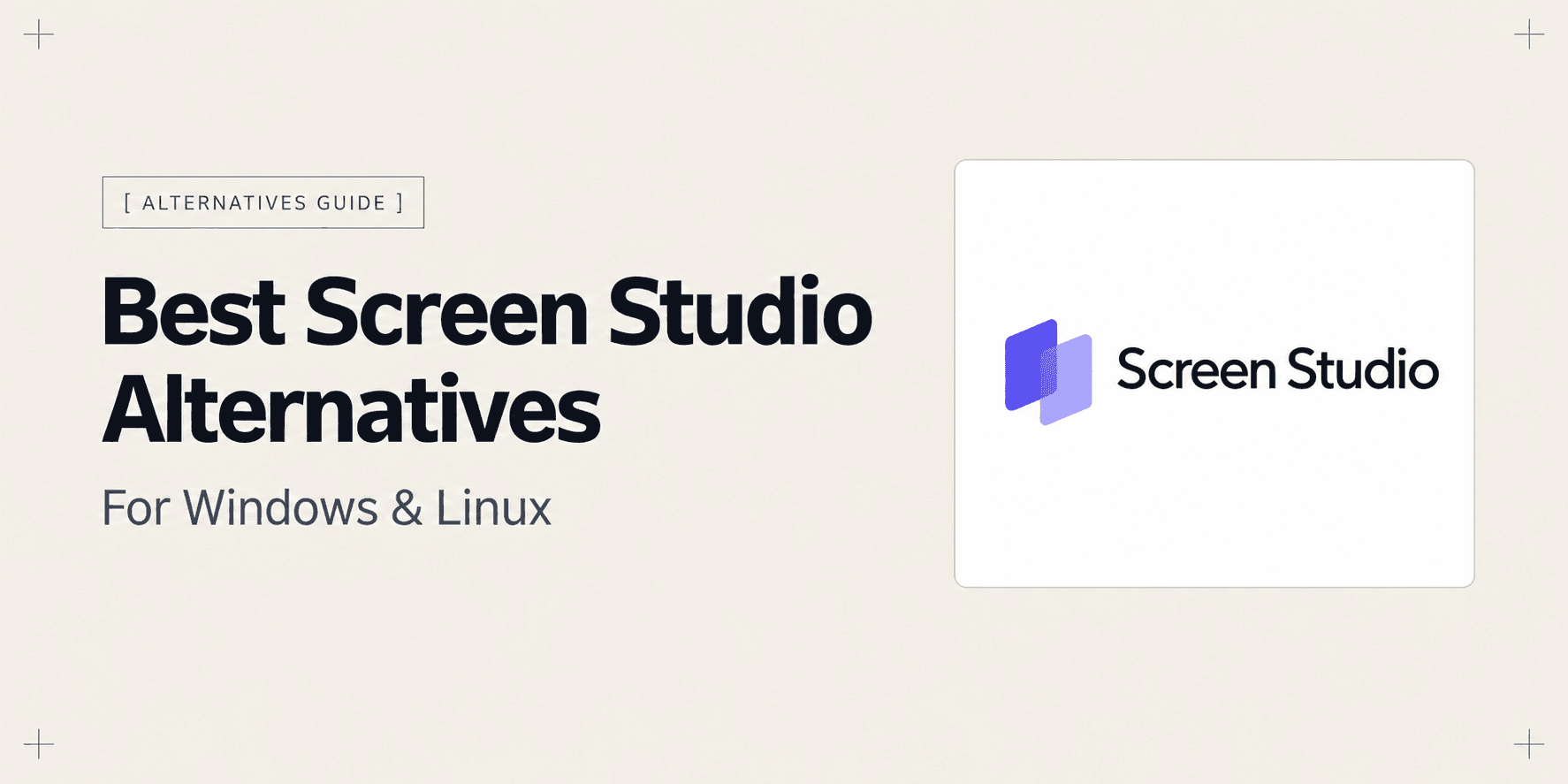 Best Screen Studio Alternatives for Windows and Linux